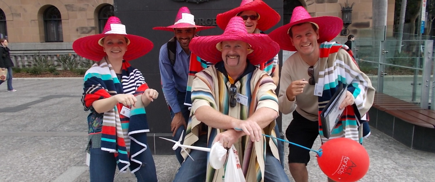 Amazing race or scavenger hunt team building activity